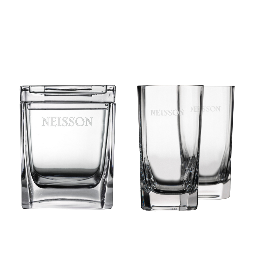 Pack : 1  Seau en cristal + 2 grands verres en cristal + 1 pince Neisson offerte