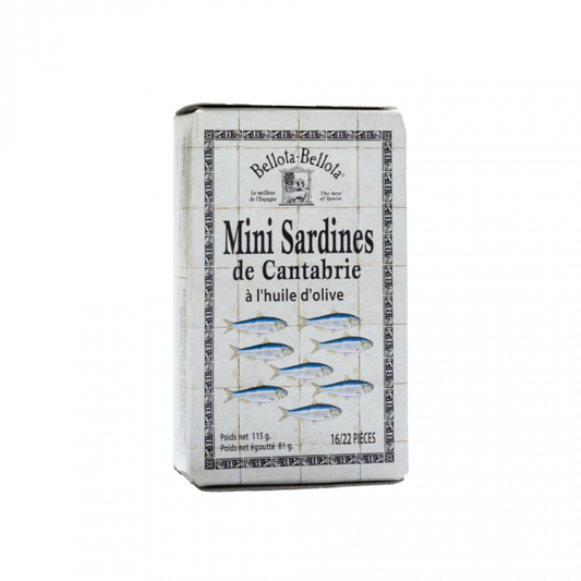 Mini sardines à l'huile d'olive 115g